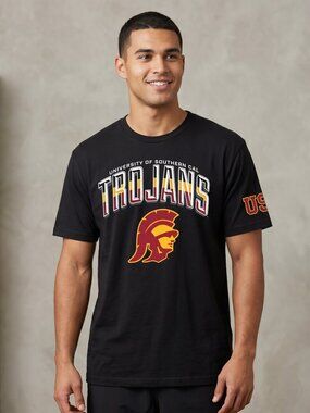 NWT | USC Trojans Arched Logo Graphic T-Shirt | Black | XL